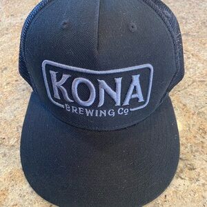 Kona Brewing Co Black Trucker Hat